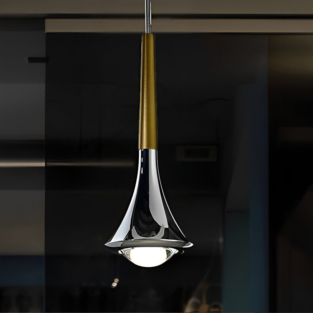 Kuzey Merdiveni İçin Su Damlası Metal LED Sarkıt Aydınlatma, 1 Işık