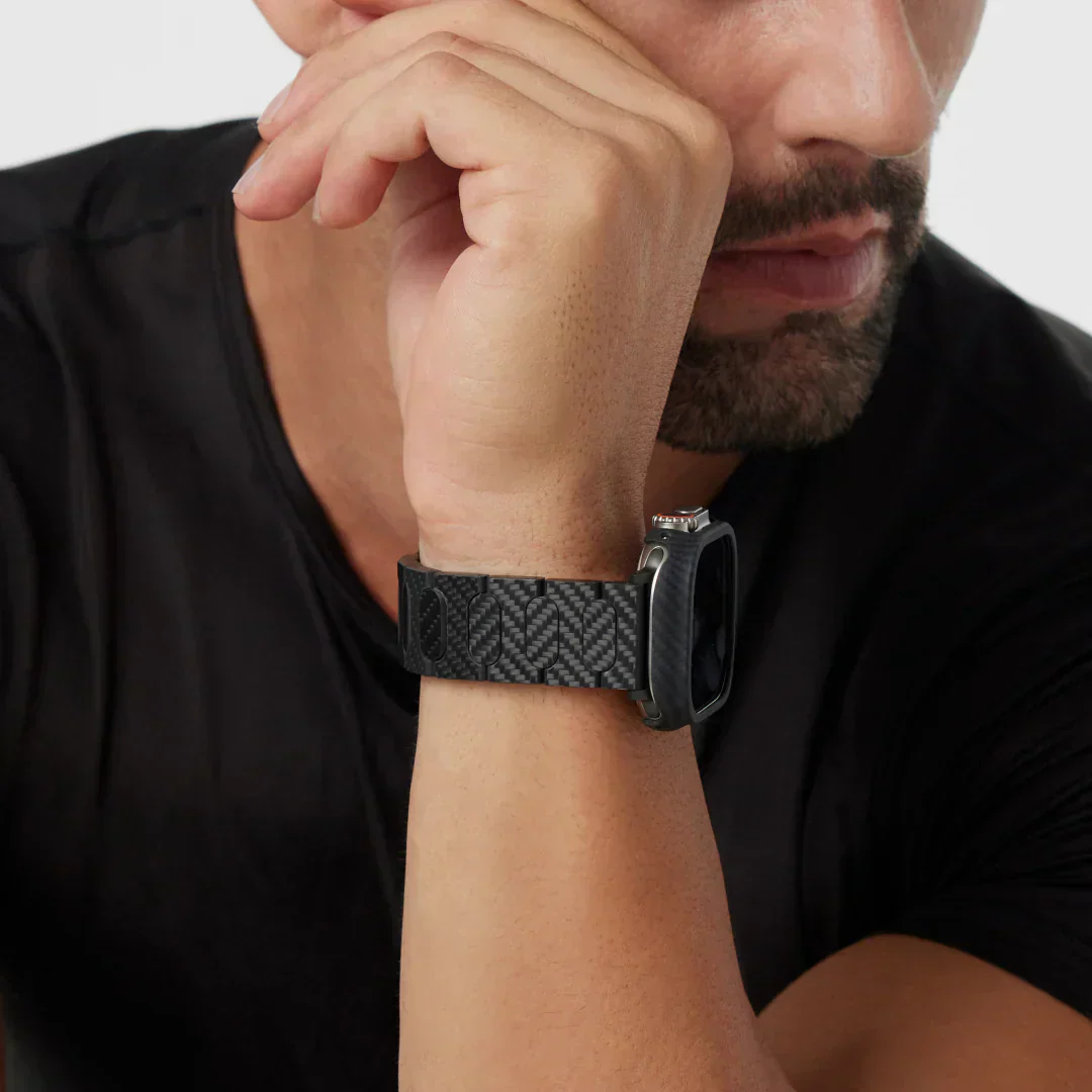 Řemínek z uhlíkových vláken T01 pro chytré hodinky a fitness náramky