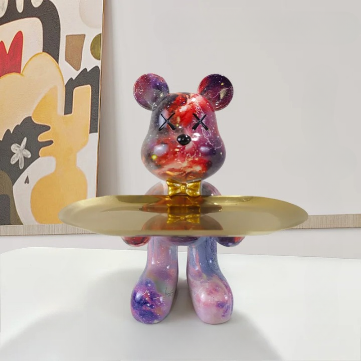 Hjemme Øl Kunstnerisk Dekorationsbakke Statuer Til Nøgler Og Små Skatte