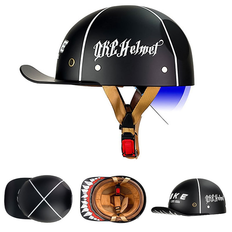 Classic Baseball Style DOT Approved Motorcycle Helmet For Riders