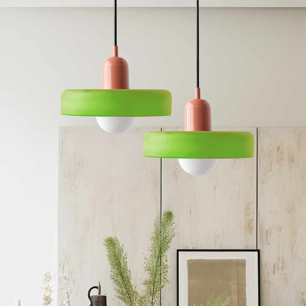 Bauhaus Colored Glass Pendant Light For Modern Homes