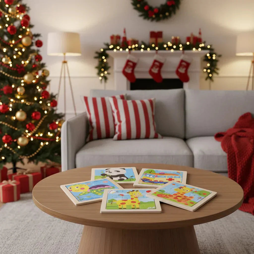 LumaLogic Montessori Holzpuzzle für frühes logisches Lernen