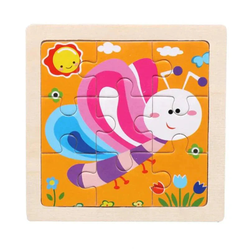 LumaLogic Montessori Holzpuzzle für frühes logisches Lernen