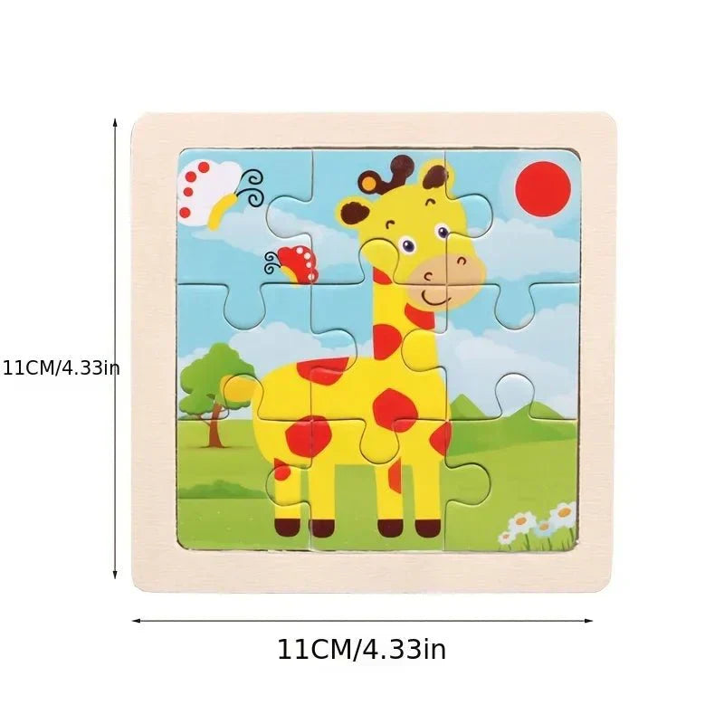 LumaLogic Montessori Holzpuzzle für frühes logisches Lernen