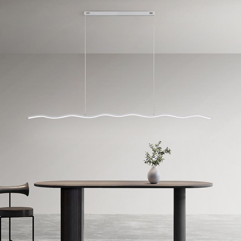 Elori Black And White LED Hanging Lamp Modern Home Lighting