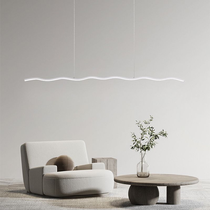 Elori Black And White LED Hanging Lamp Modern Home Lighting