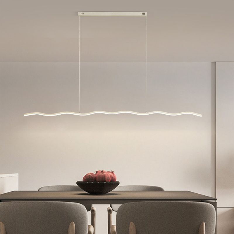 Elori Black And White LED Hanging Lamp Modern Home Lighting