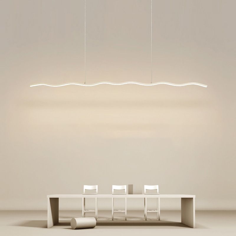 Elori Black And White LED Hanging Lamp Modern Home Lighting