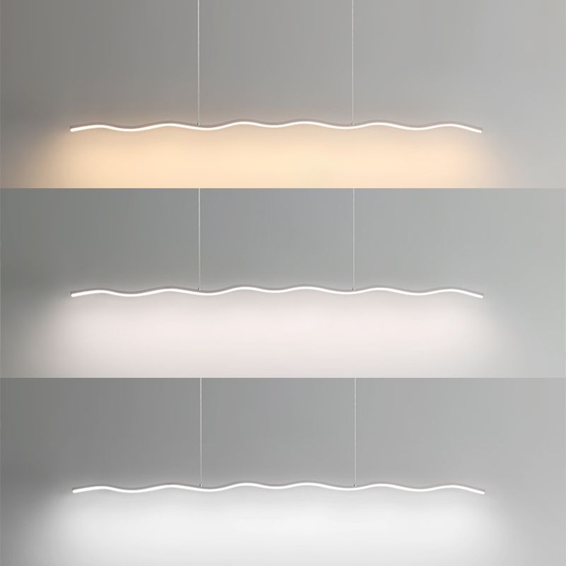 Elori Black And White LED Hanging Lamp Modern Home Lighting