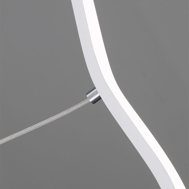 Elori Black And White LED Hanging Lamp Modern Home Lighting