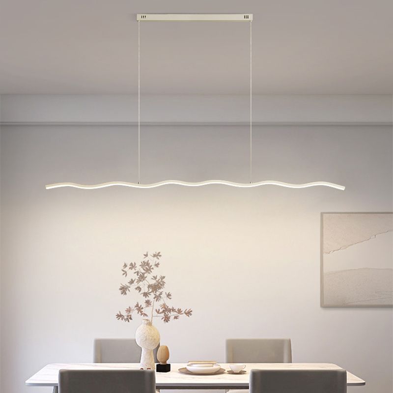 Elori Black And White LED Hanging Lamp Modern Home Lighting