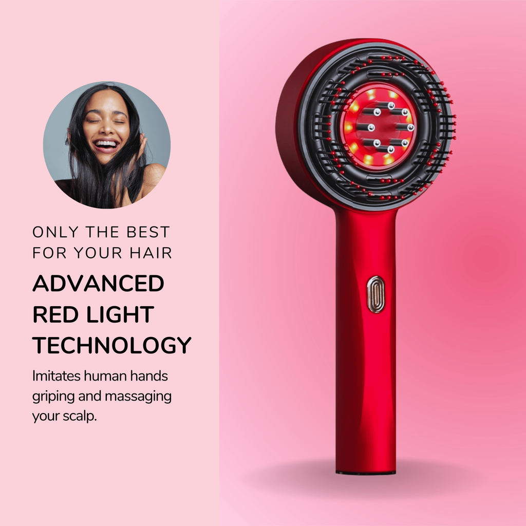 3-in-1 Red Light Scalp Massager | Fervei
