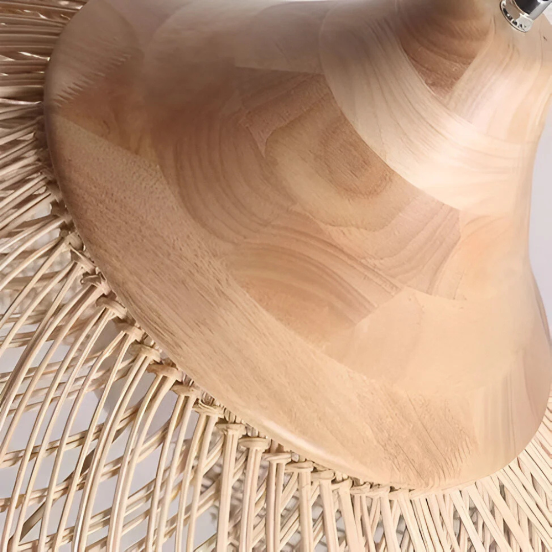LumaRattan ručně tkané ratanové boho závěsné stropní světlo