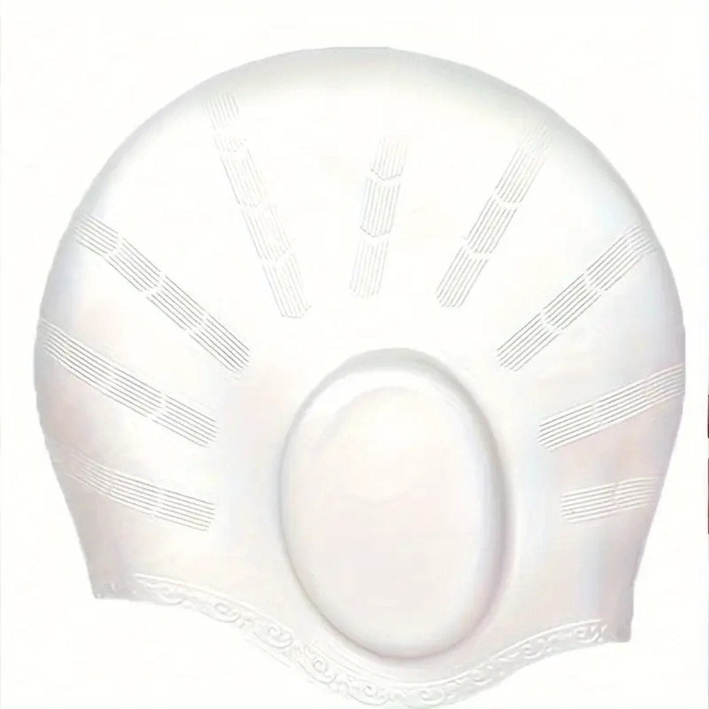 AquaGuard Silicone Swim Cap With Ear Protection For Swimming | Fervei