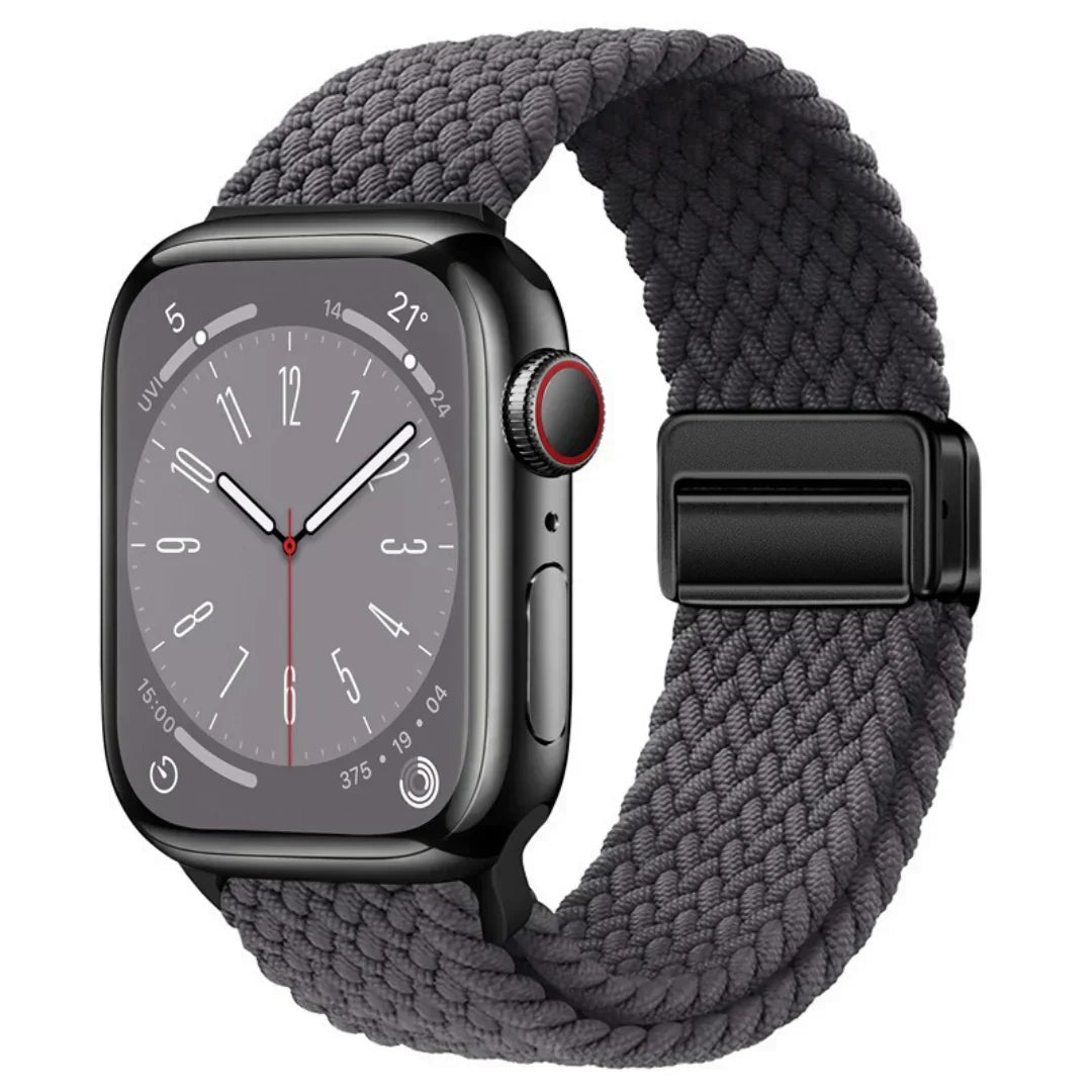 Bracelet Apple Watch avec fermeture magnétique en nylon pour un ajustement sécurisé