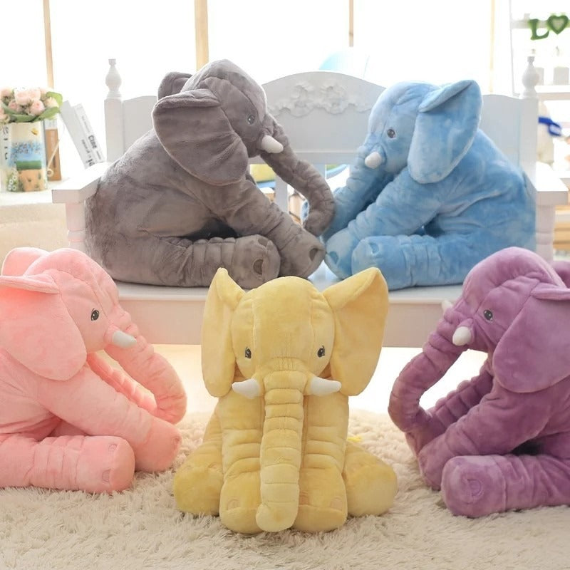 Almohada de peluche elefante Little Jax para niños, juguete suave para abrazar en dos tamaños