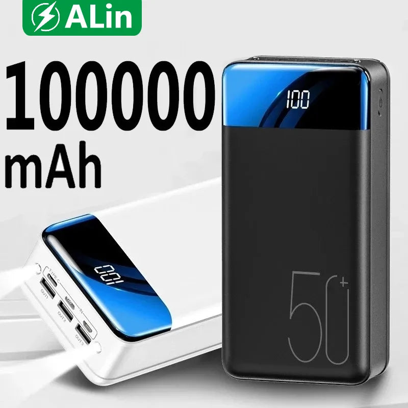 50,000mAh Portable Power Bank With Fast Charging For Phones Tablets And Laptops