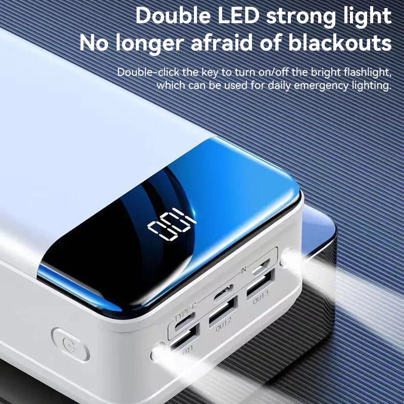 50,000mAh Portable Power Bank With Fast Charging For Phones Tablets And Laptops