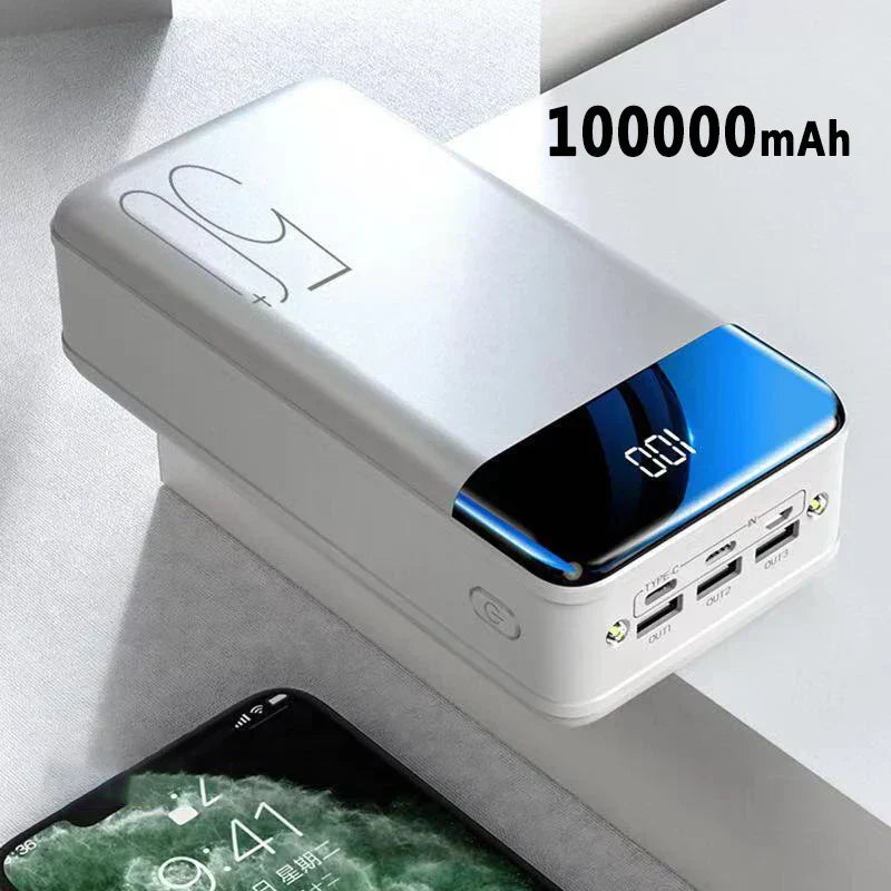 50,000mAh Portable Power Bank With Fast Charging For Phones Tablets And Laptops