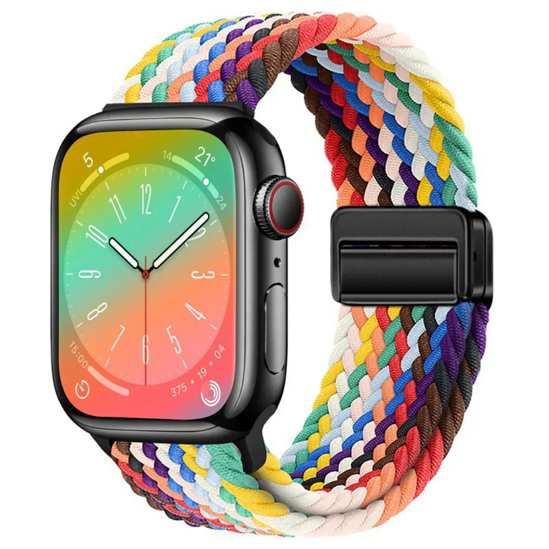 Bracelet Apple Watch avec fermeture magnétique en nylon pour un ajustement sécurisé