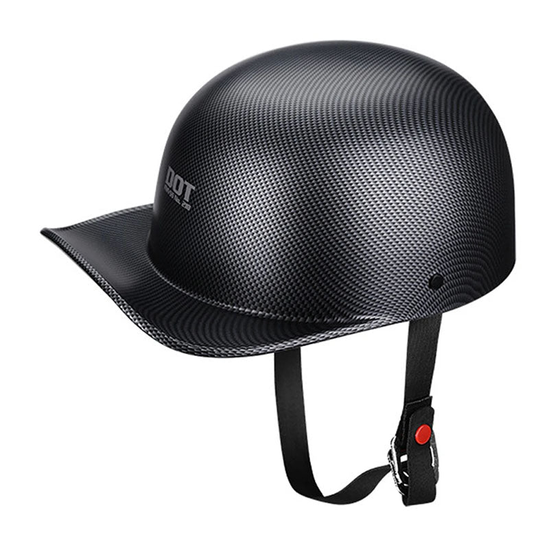 Baseball Cap Style Motorcycle Helmet DOT Approved For Everyday Riding