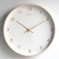 Elegant Solid Wood Analog Wall Clock for Home Decoration and Living Spaces