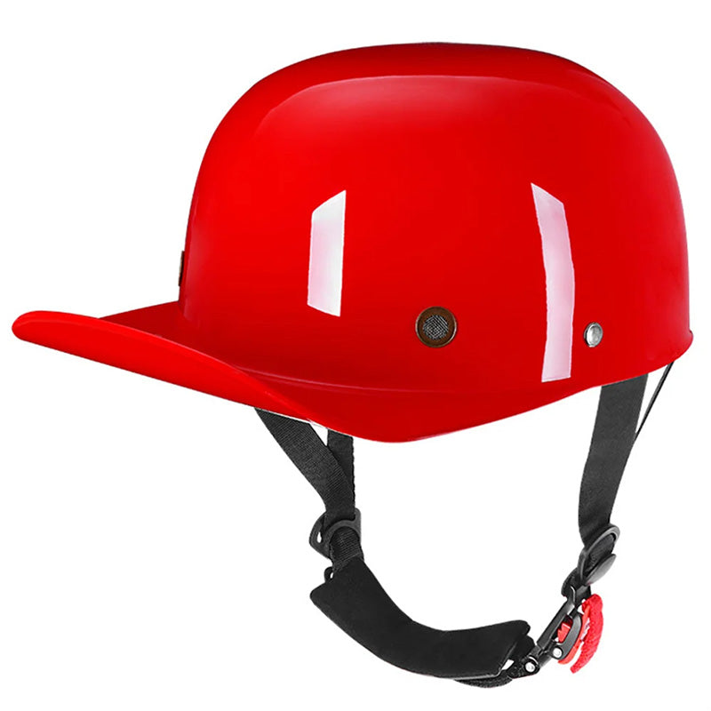 Baseball Cap Style Motorcycle Helmet DOT Approved For Everyday Riding