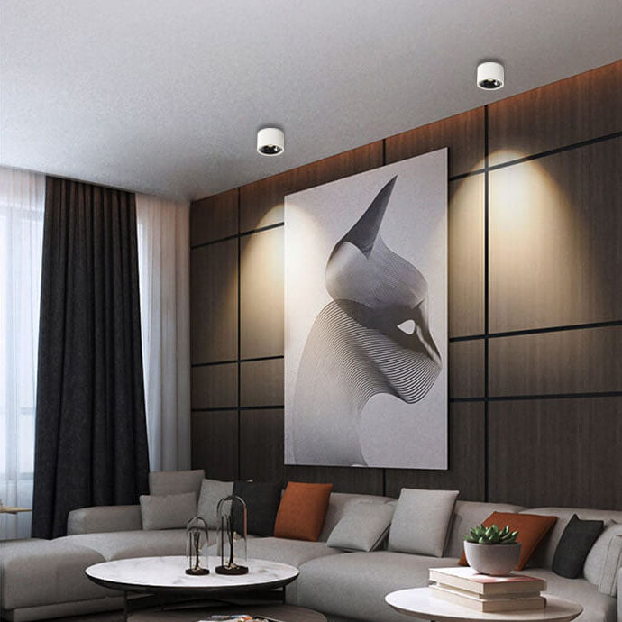 AstraGlow Circular LED Spotlight Ceiling Light With Flush Mount