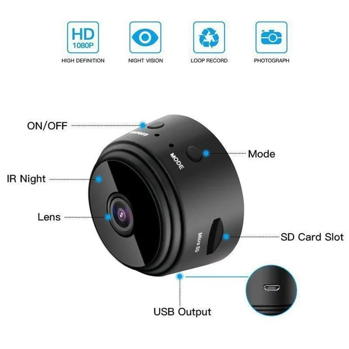 1080P mágneses WiFi mini kamera | Fervei