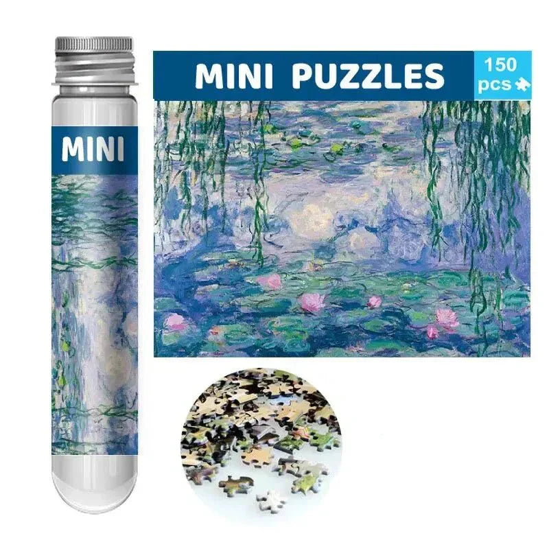 LuminaCraft Mini Tüp Puzzle Van Gogh'un Yıldızlı Gecesi Sanatseverler İçin