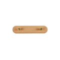Nordic Wall Hooks Rack Set With Natural Wood And Brass Finish