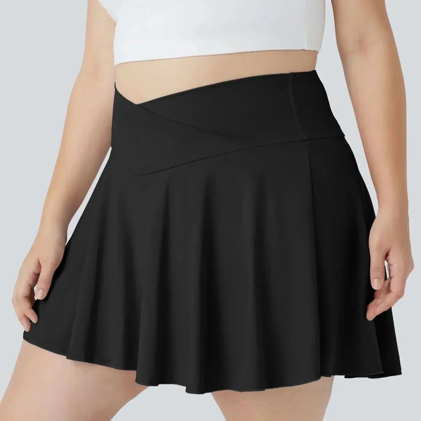 AeroCloud Airy 2-In-1 Tennis Skirt With Crossover Waistband And Pockets