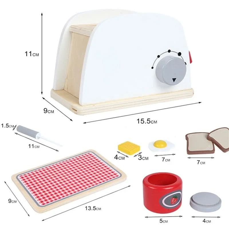 TinyChef Wooden Kitchen Set For Little Chefs Realistic Play Set