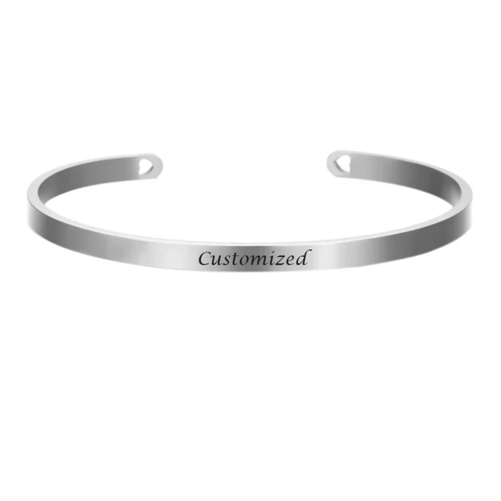 AuroraBrace Edelstahlarmband mit Gravur für individuelle Eleganz