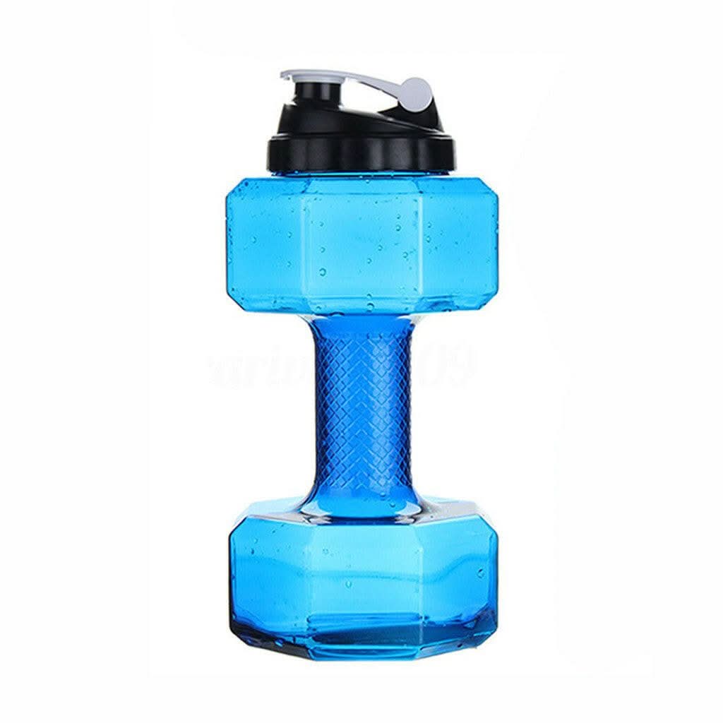 Láhev na vodu AquaFlex s činkou 550 ml pro fitness a každodenní použití, 2v1 design
