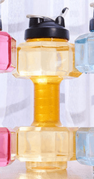 Láhev na vodu AquaFlex s činkou 550 ml pro fitness a každodenní použití, 2v1 design