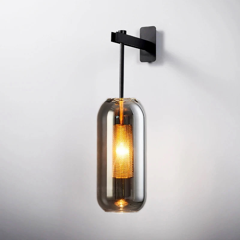 AriaNord Glass Wall Light In Modern Minimalist Design