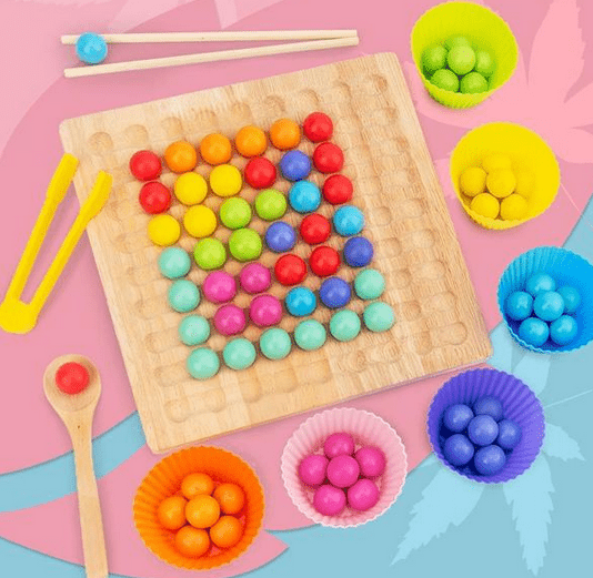 Set di Perline BeadCraft Studio Montessori per lo Sviluppo Creativo e le Abilità Motorie Fini
