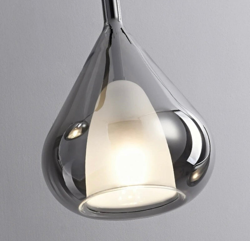 Nova Kropla Chromowana Lampa Wisząca Z Nowoczesnym LED