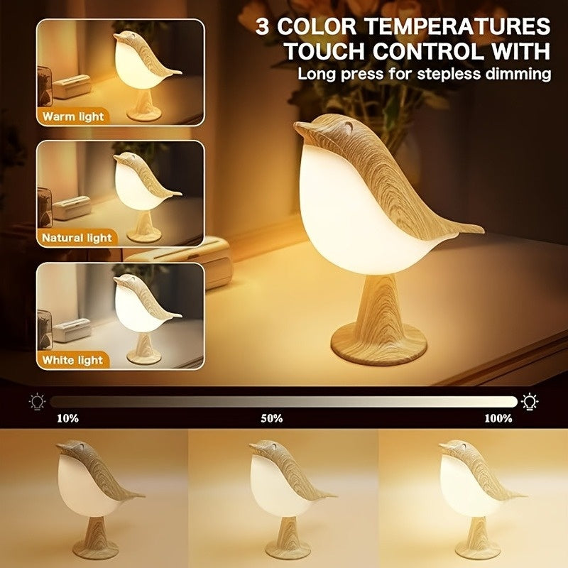 Minimalist Bird Lamp for Cozy Holiday Home Decoration