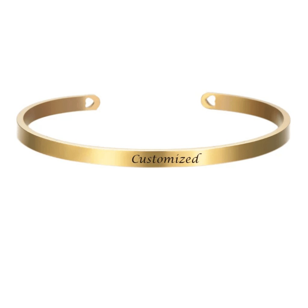 AuroraBrace Edelstahlarmband mit Gravur für individuelle Eleganz