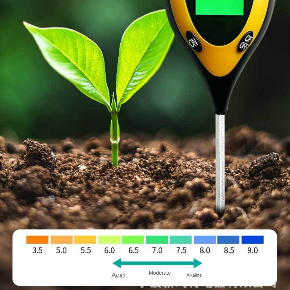 Medidor de solo 4 em 1 para monitorização precisa de plantas e solo