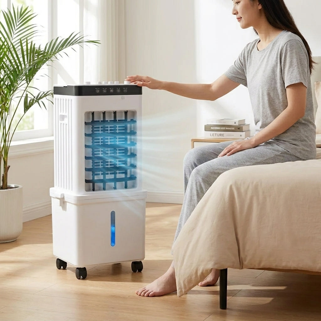 2-in-1 tragbare Klimaanlage – Kühler, Luftentfeuchter und Ventilator