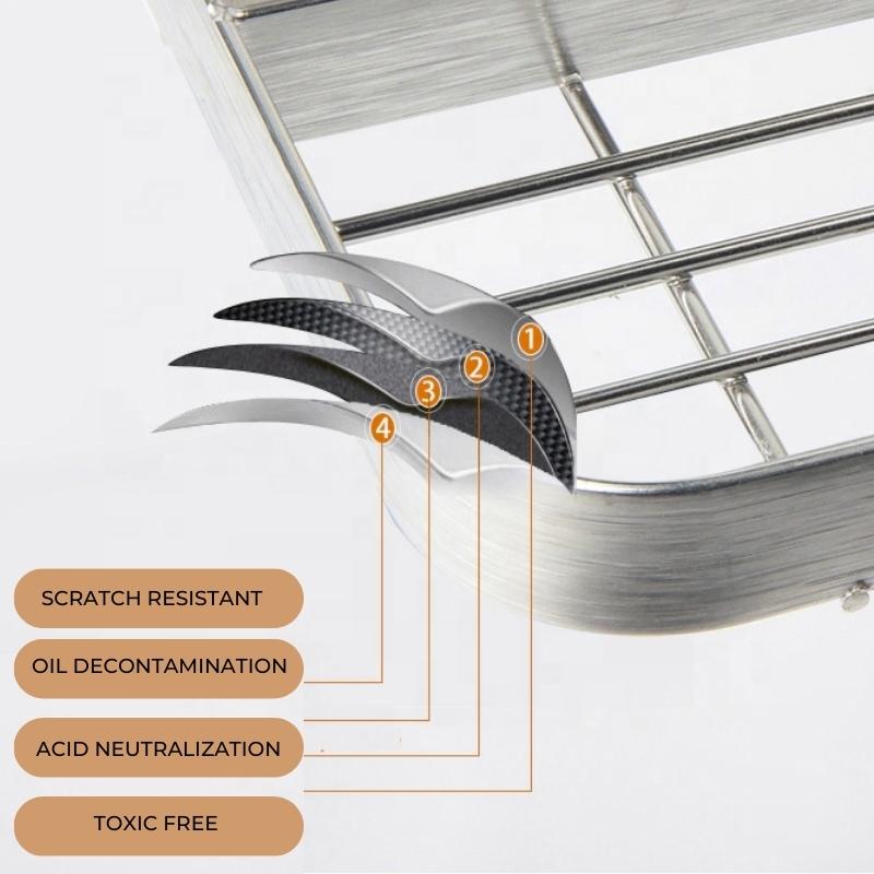 Claren Wall Mounted Utensil Storage Racks For Kitchen Organization
