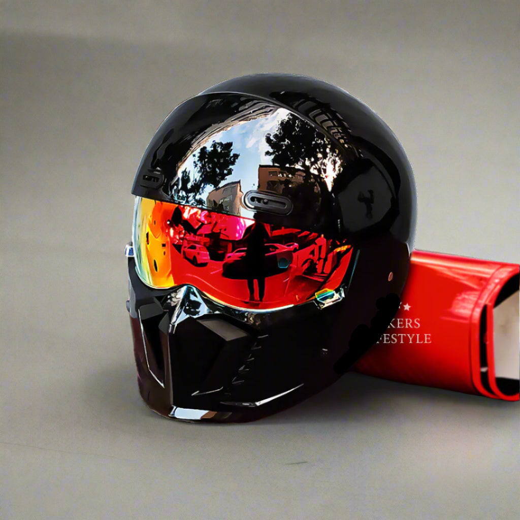 AstraGlide Retro Style Motorcycle Helmet With New Lens | Fervei