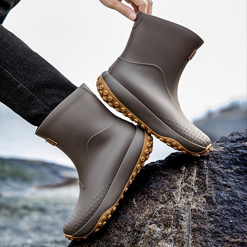 Slip-On Waterproof Rain Boots