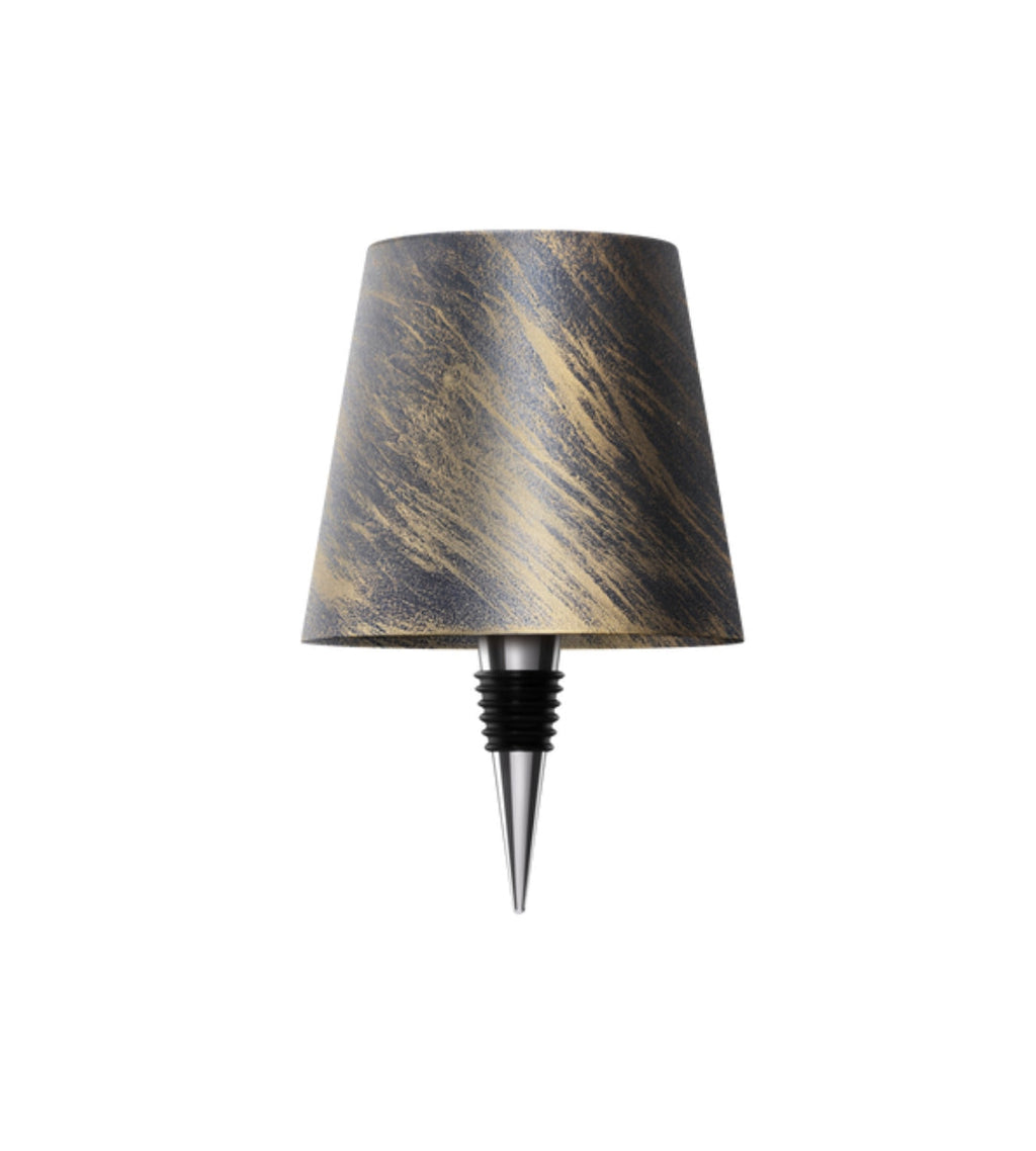 Aluminium LED-fleslamp, oplaadbare tafellamp voor wijnflessen, warm licht