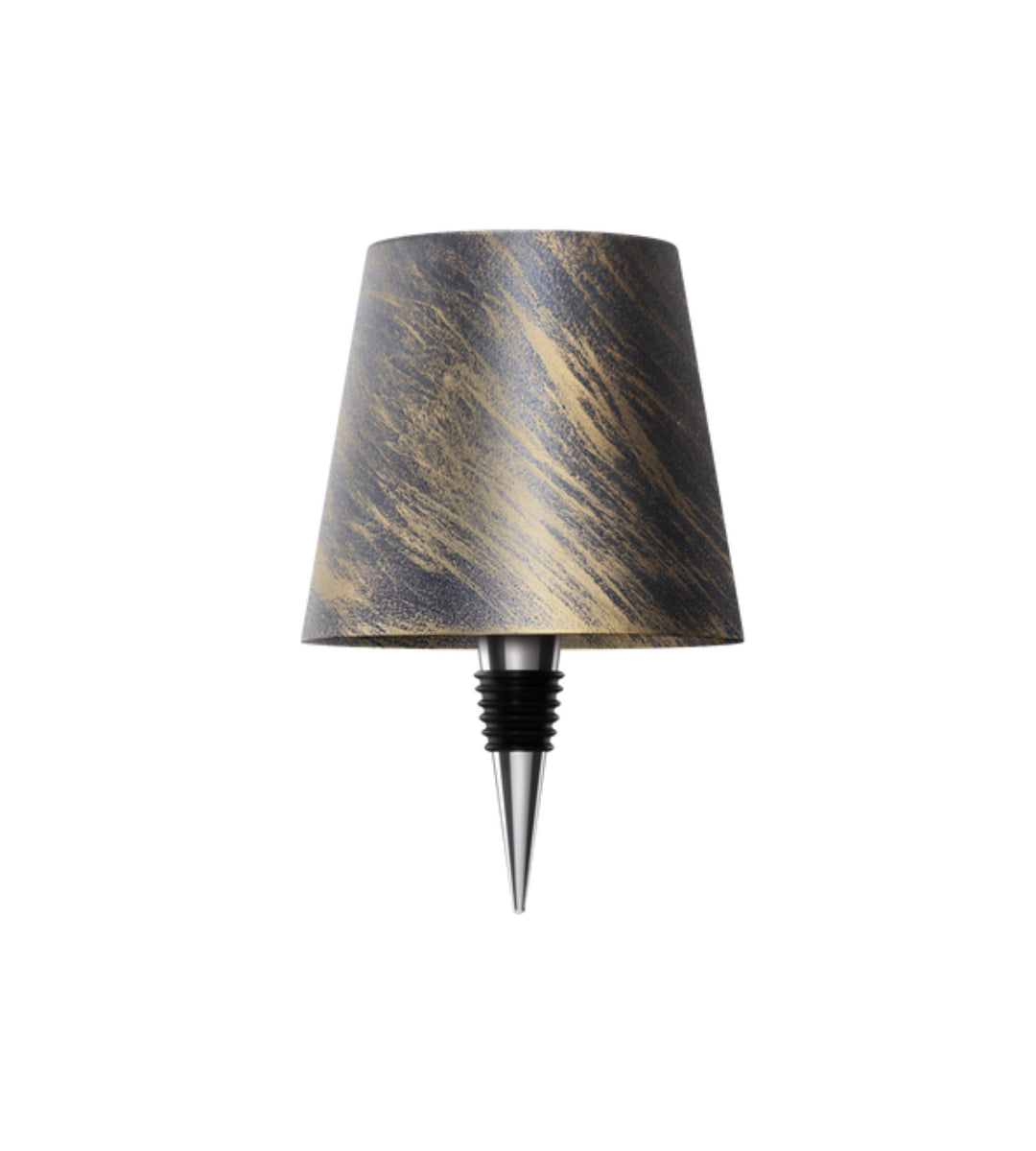 Aluminium LED-fleslamp, oplaadbare tafellamp voor wijnflessen, warm licht