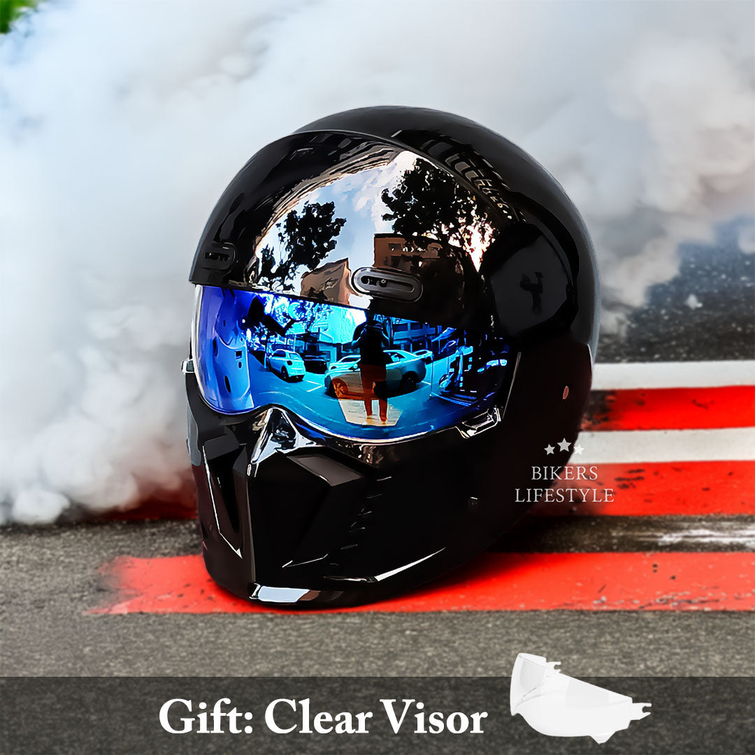 AstraGlide Retro Style Motorcycle Helmet With New Lens | Fervei