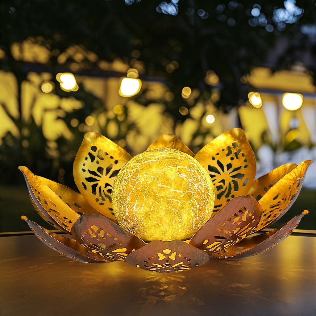 Lampă de grădină Solar Lotus